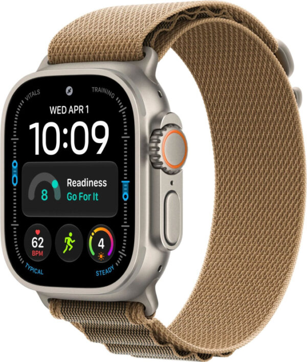 Apple Watch Ultra 2024 GPS + Cellular, 49 мм корпус из титана, ремешок Alpine песочного цвета