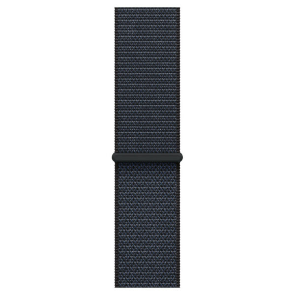 Apple Watch Series 10, 46 мм корпус из алюминия цвета Черный глянец, черный текстильный ремешок
