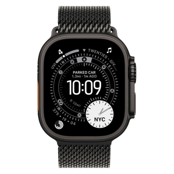 Apple Watch Ultra 2024 GPS + Cellular, 49 мм корпус из титана цвета Черный титан, браслет миланская