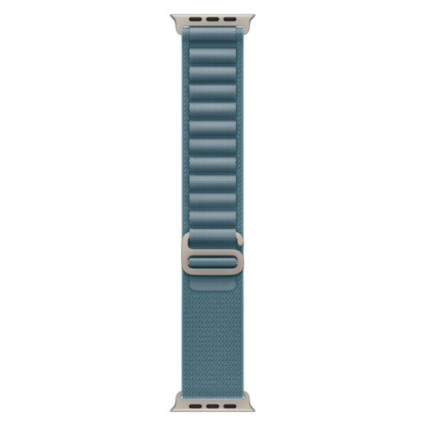 Apple Watch Ultra 3, 49 мм корпус из титана, ремешок Alpine голубого цвета