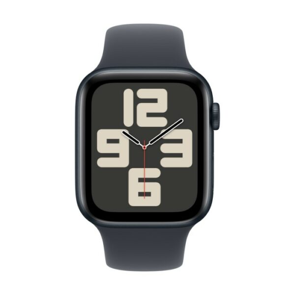 Apple Watch SE 2024, 40 мм корпус из алюминия цвета Тёмная ночь, спортивный ремешок тёмная ночь