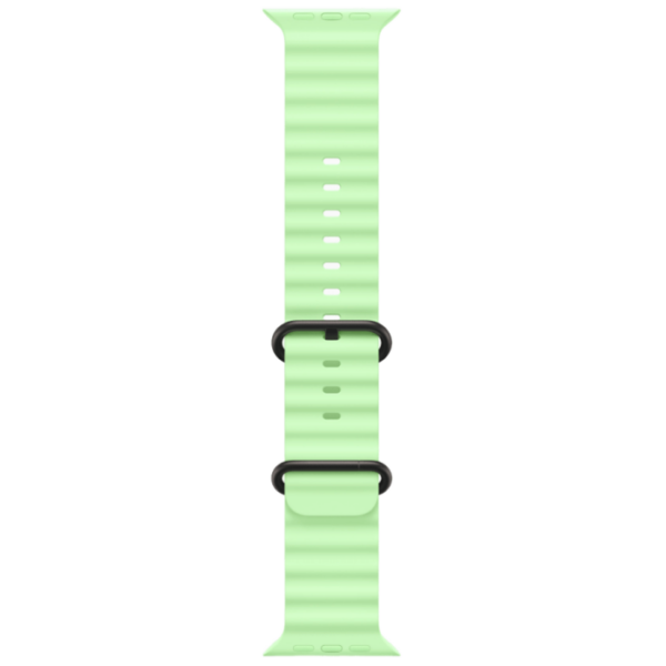 Apple Watch Ultra 3, 49 мм корпус из титана цвета Черный титан, ремешок Ocean цвета Зеленый неон