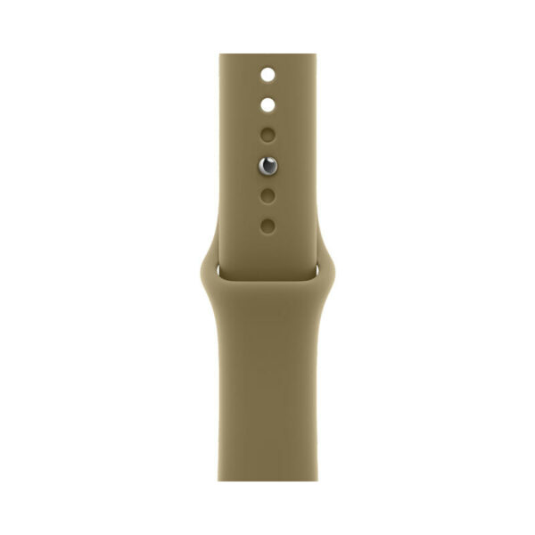 Apple Watch Series 12 42 мм корпус из алюминия бронза, оливковый спортивный ремешок