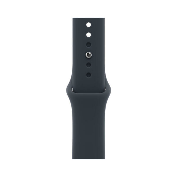Apple Watch Series 12 46 мм корпус из алюминия серый космос, темно-синий спортивный ремешок