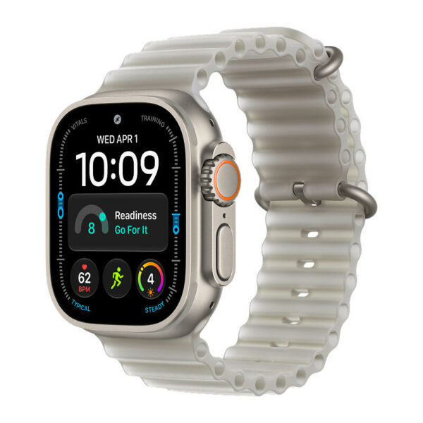 Apple Watch Ultra 4, 49 мм корпус из титана, полупрозрачный ремешок Ocean серый