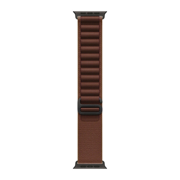 Apple Watch Ultra 4, 49 мм корпус из титана черного цвета, ремешок Alpine бордовый