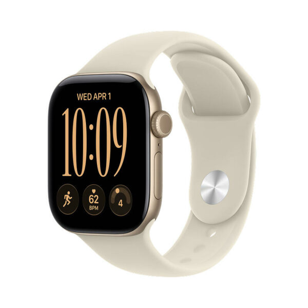 Apple Watch Series 12 42 мм корпус из алюминия золотистый, песочный спортивный ремешок