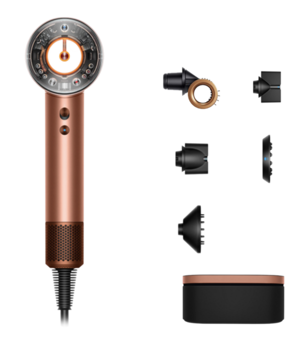 Фен Dyson Supersonic Nural HD16 для кудрявых волос Янтарный/Шелковый с кейсом