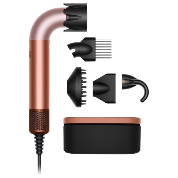 Фен Dyson Supersonic R HD17 для кудрявых волос (Curly+Coily) Розовый/Золотой