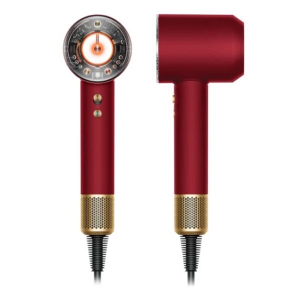 Фен Dyson Supersonic R HD17 для прямых волос (Straight+Wavy) Красный бархат/Золото с кейсом